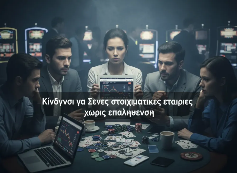 Κίνδυνοι για Ξενες στοιχηματικες εταιριες χωρις επαληθευση